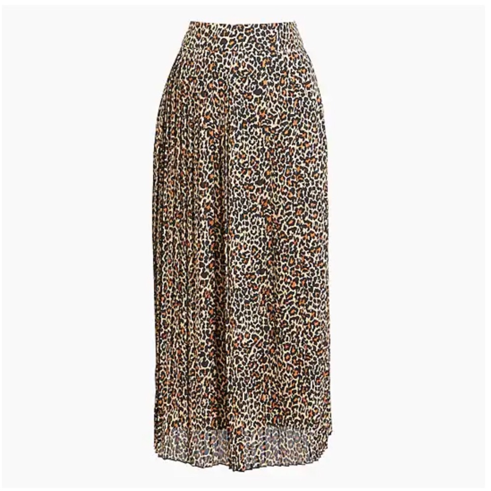 J.Crew Factory Pleated Midi Skirt